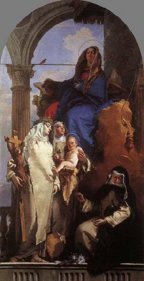 Giovanni Battista Tiepolo The Virgin Appearing to Dominican Saints France oil painting art